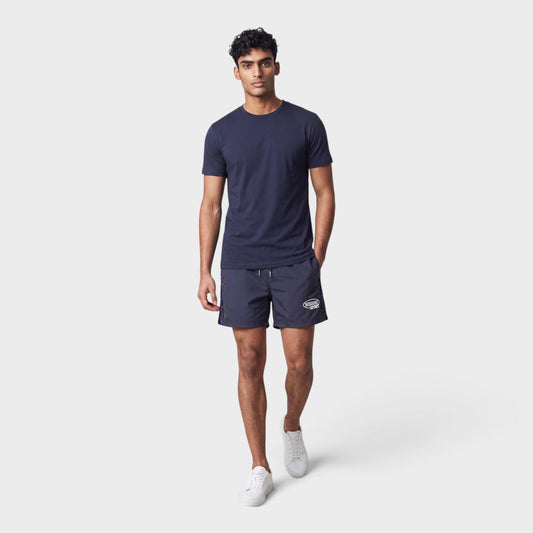 Embroidered Logo Shorts Blue