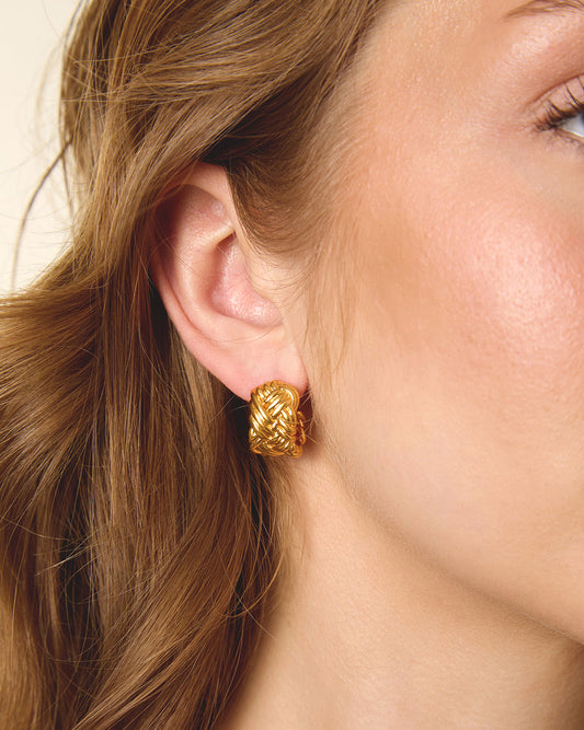 Herringbone Hoops