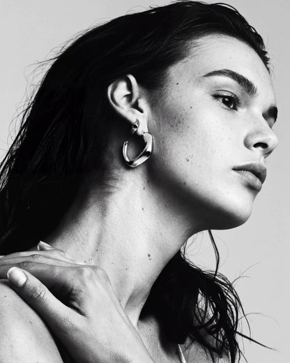 Seren Large Hoops | Sterling Silver