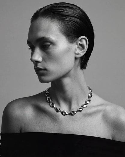 Élan Sculpted Necklace | Sterling Silver