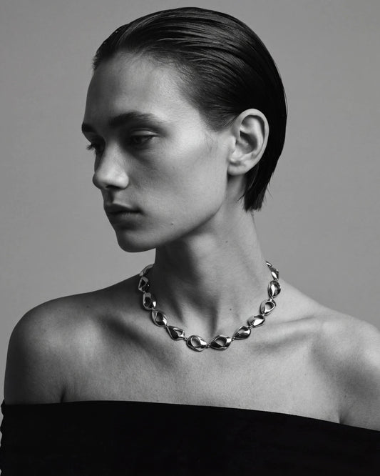 Élan Sculpted Necklace | Sterling Silver