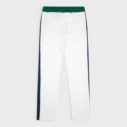 Colourblock Pintuck Jogger Green Navy White