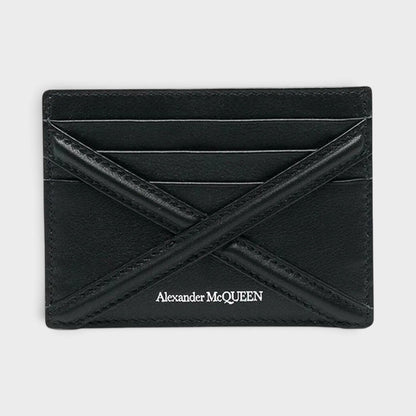 Harness Logo Printed Card Holder Black