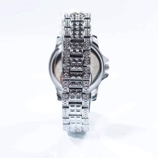 Baguette Watch - White Gold