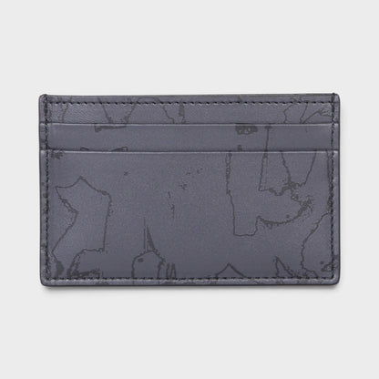 Logo Graffiti All-over Print Cardholder Black