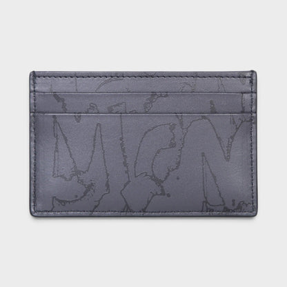 Logo Graffiti All-over Print Cardholder Black