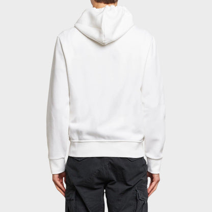 Double Knitted Full-Zip Hoodie White
