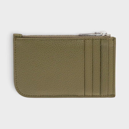 Sling Logo Card Holder Grainy Military Silver