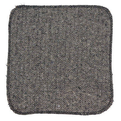 281 - Men's Herringbone Tweed Wool Tie & Hankerchief 2"