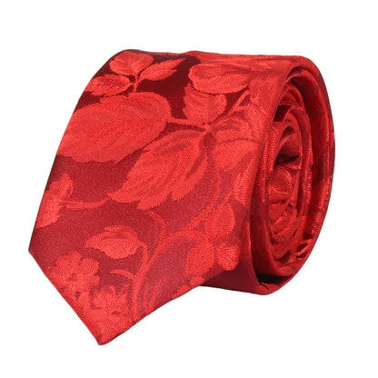 Men's Tie Pocket Sqaure Set Formal Floral Necktie