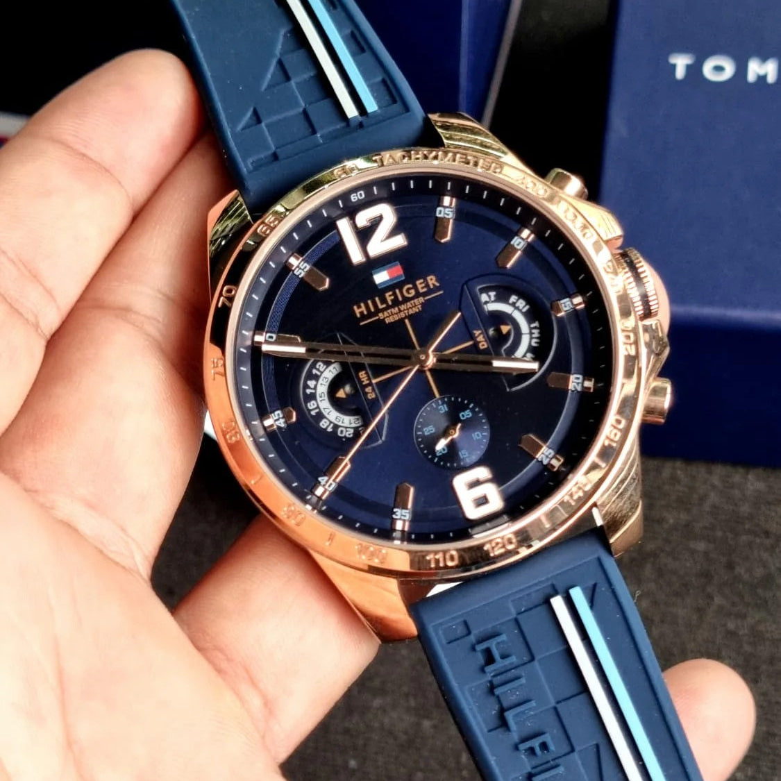 Tommy Hilfiger 1791474 Decker Men's Rose Gold Watch