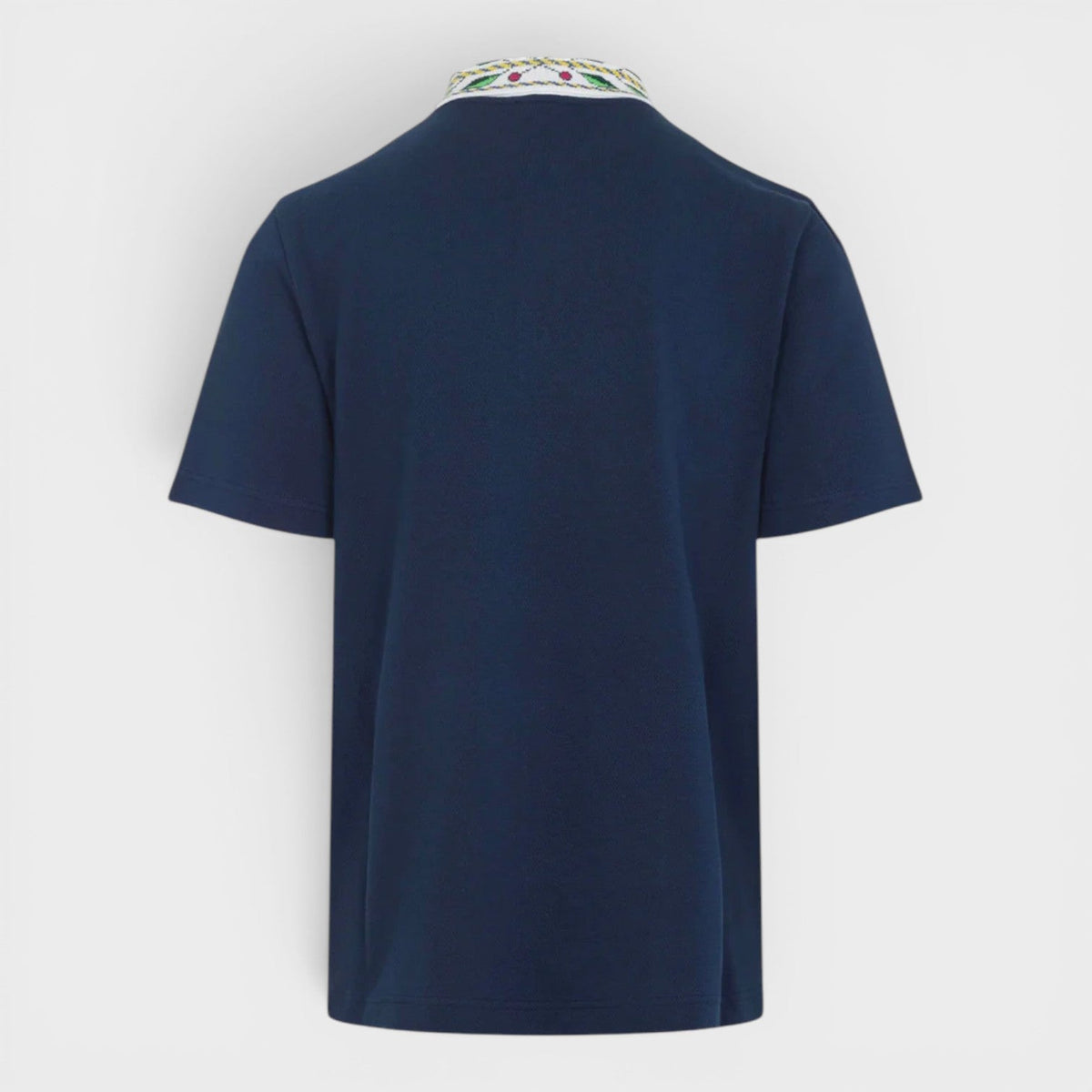 Classic Laurel Pique Polo Navy
