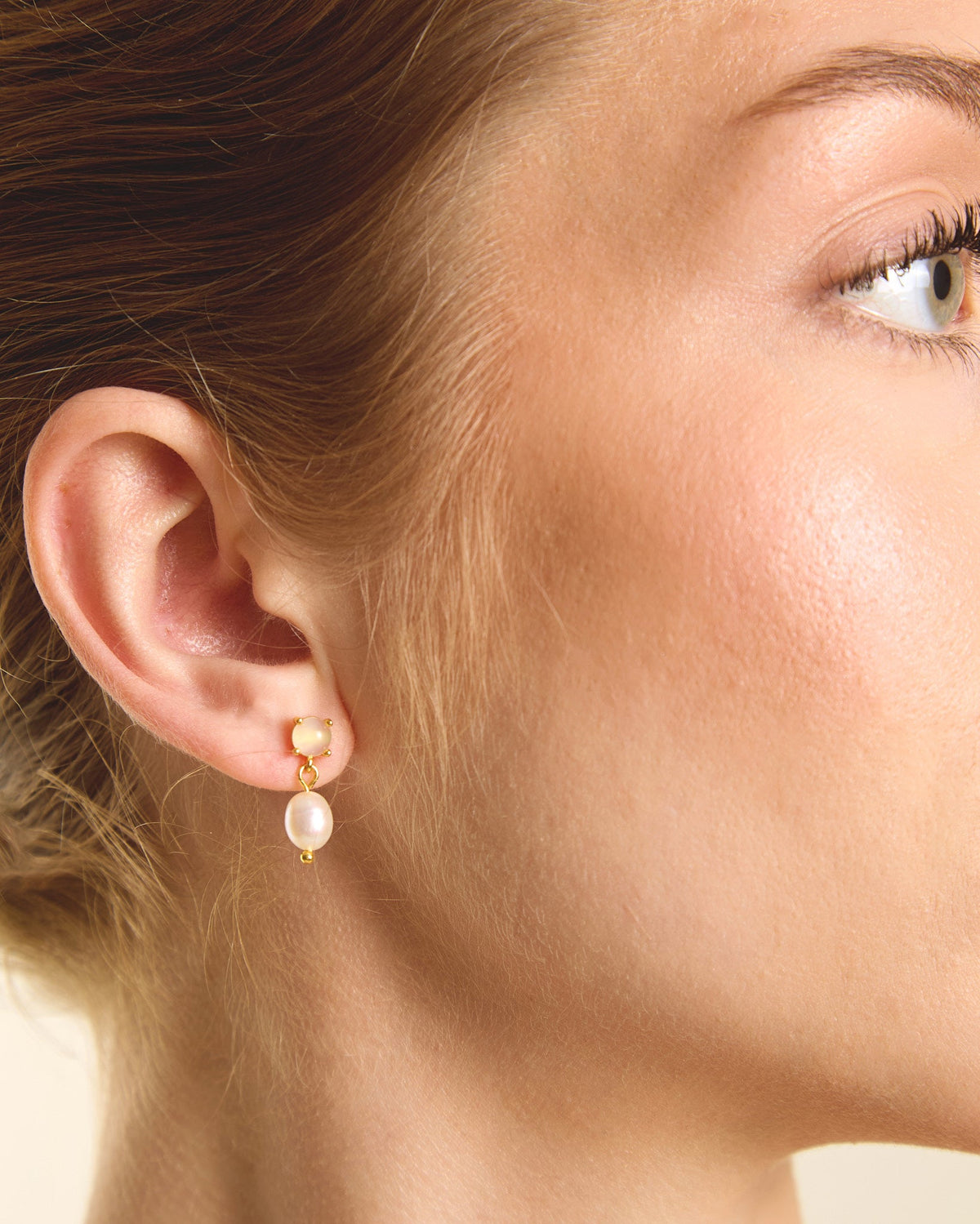 Opal Pearl Drop Earrings