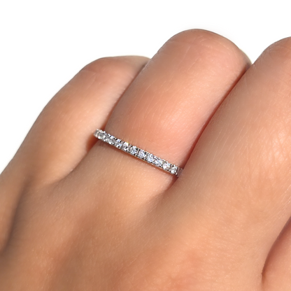 Classic Full Eternity Ring  (1.8 mm) in Sterling Silver