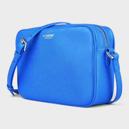 Camera Bag Calfskin Leather Vivid Blue