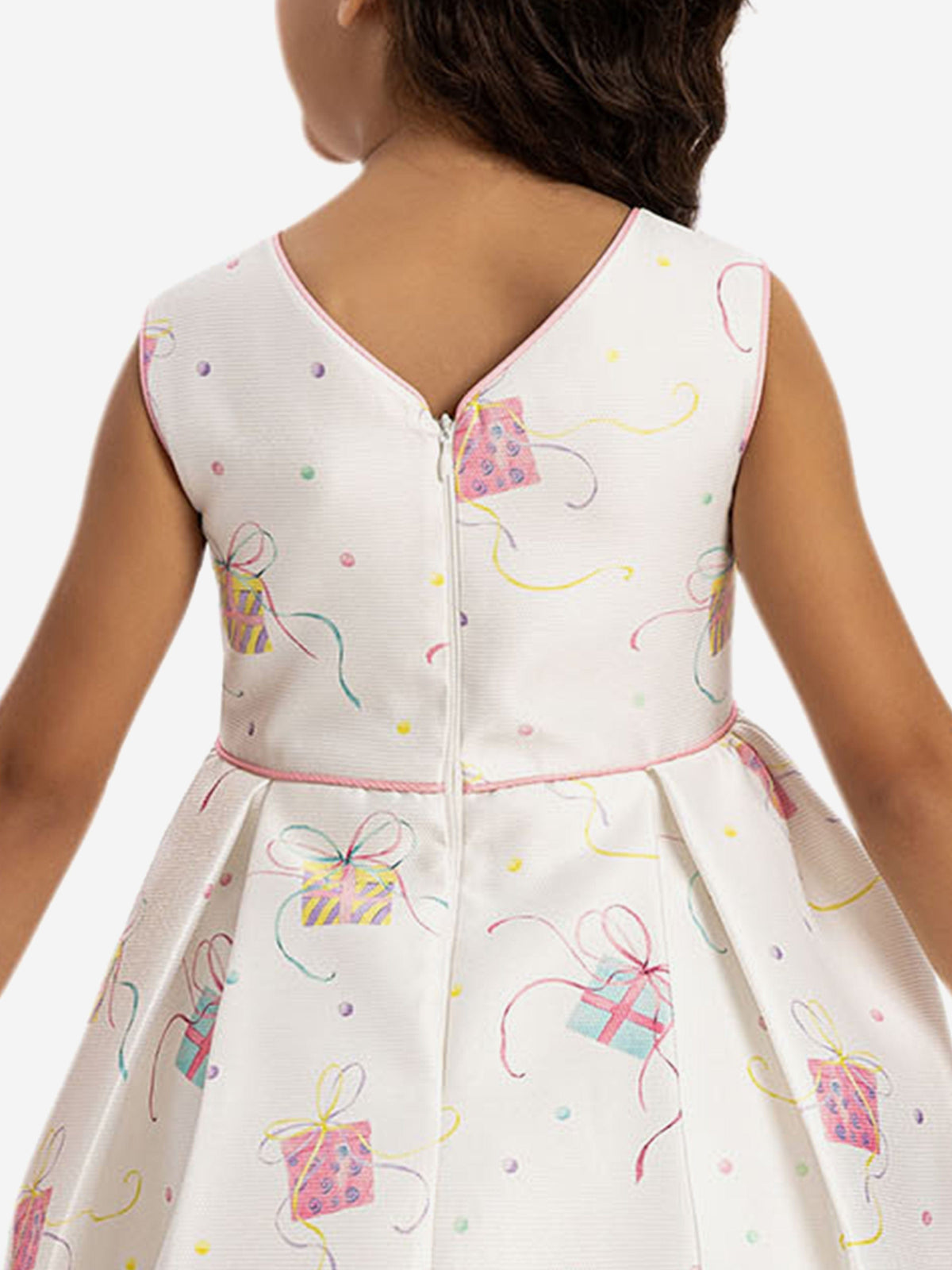 DRESS & Fleur Girls Party Dress with Bag in Pink