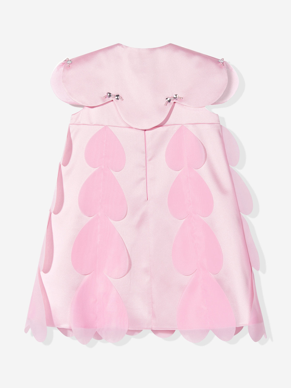 DRESS & Fleur Girls Heart Occasion Dress and Cape Set in Pink