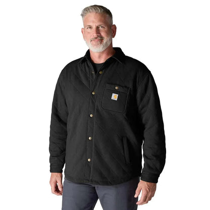 Carhartt 107270 Rain Defender Loose Fit Heavyweight Quilted Snap Front Shirt Jac