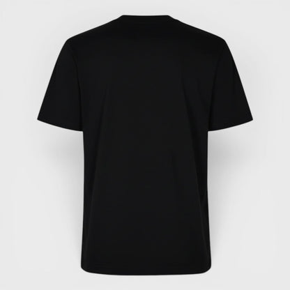 Playful Eagle Screen Printed T-Shirt Black