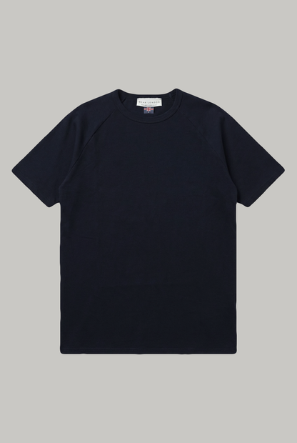 Hoxton Raglan Sleeve Fitted T-shirt - Navy