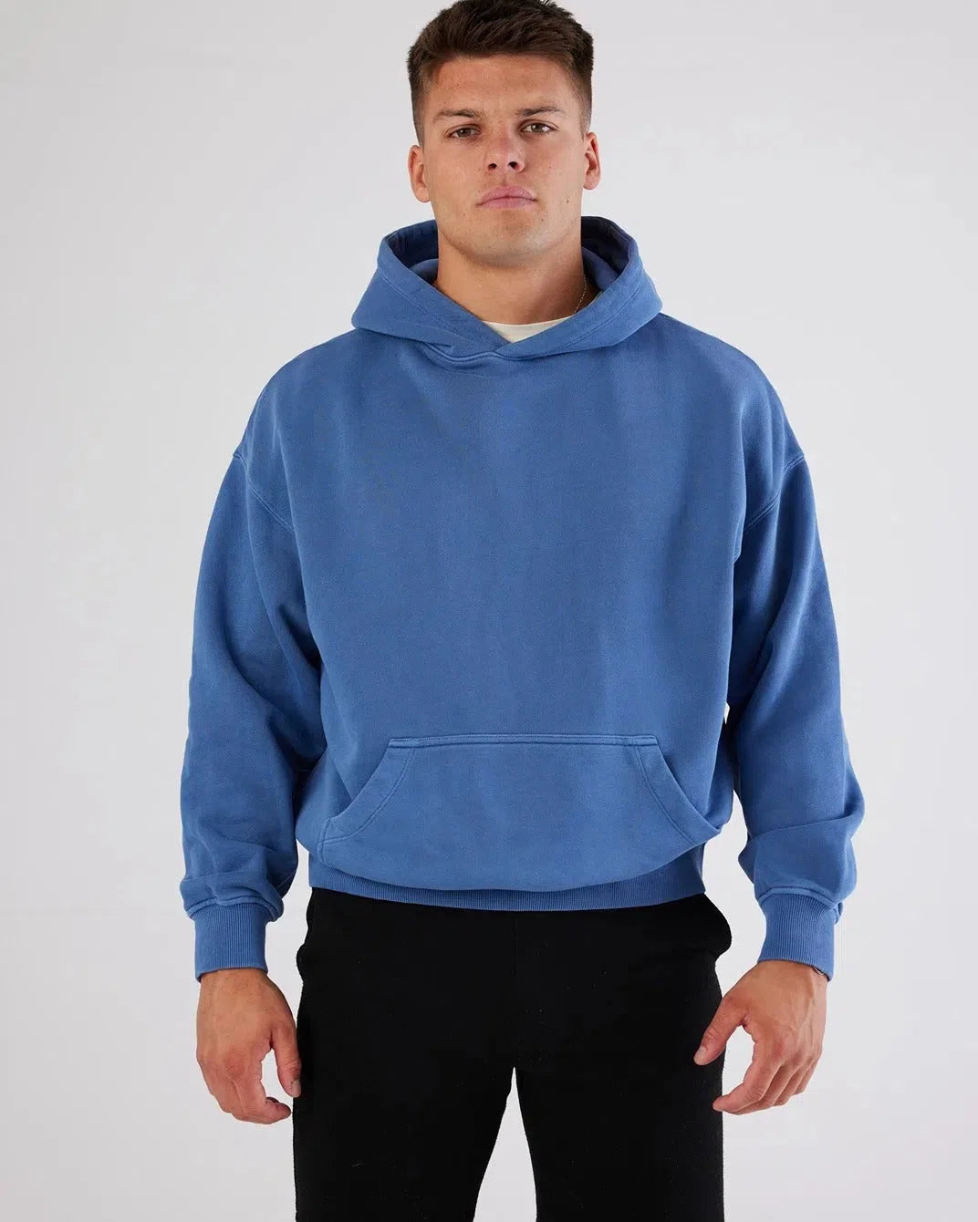 Antibes Heavyweight Hoodie Blue