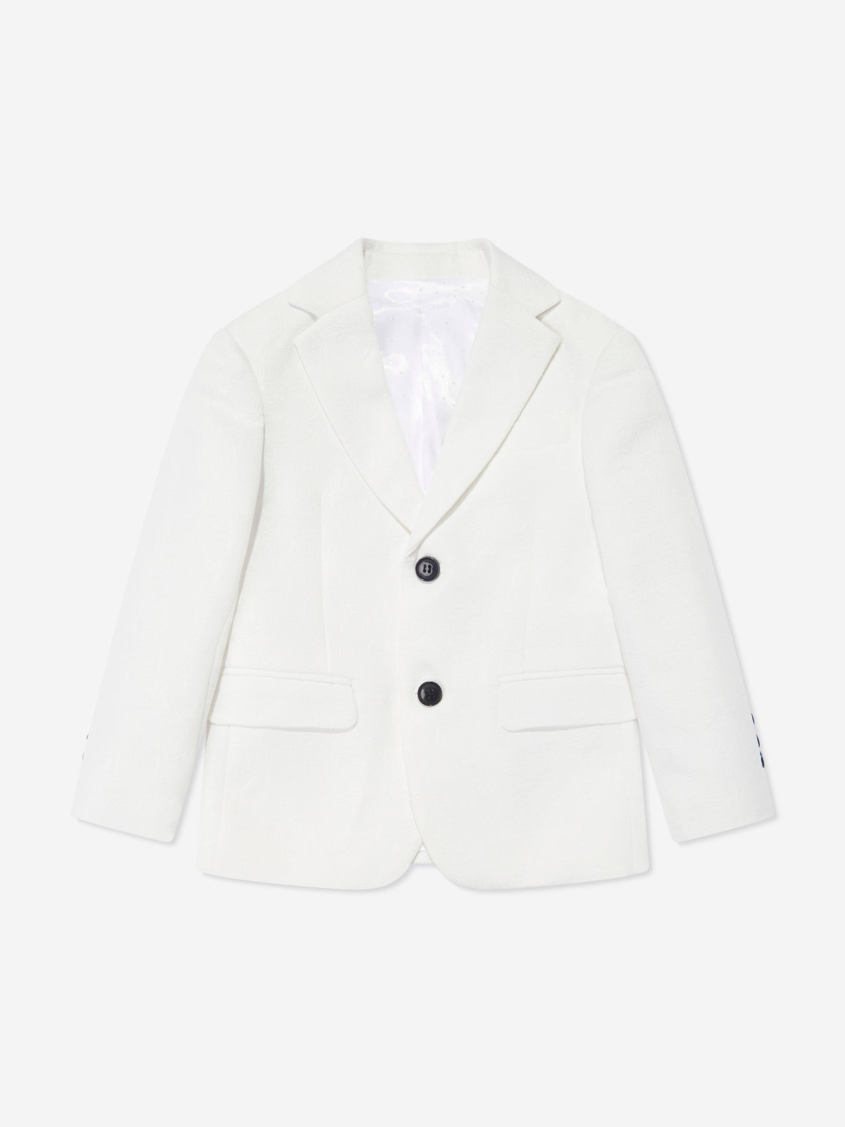 SUITLAB London Boys Tuxedo 3 Piece Suit Set in White