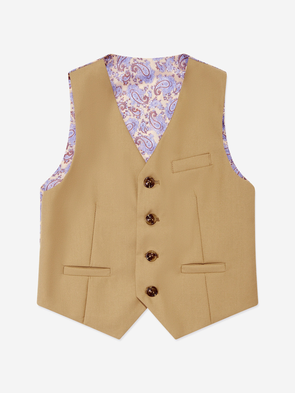 SUITLAB London Boys 7 Piece Suit Set in Beige