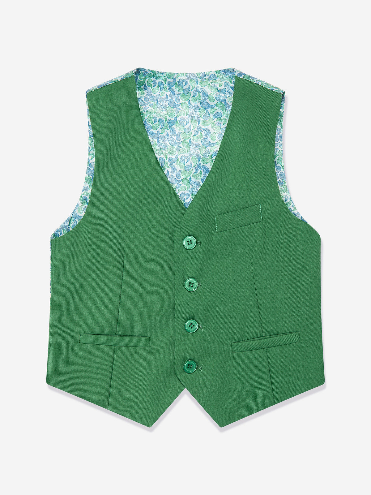 SUITLAB London Boys 7 Piece Suit Set in Green