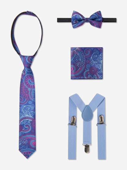 SUITLAB London Boys 7 Piece Suit Set in Blue