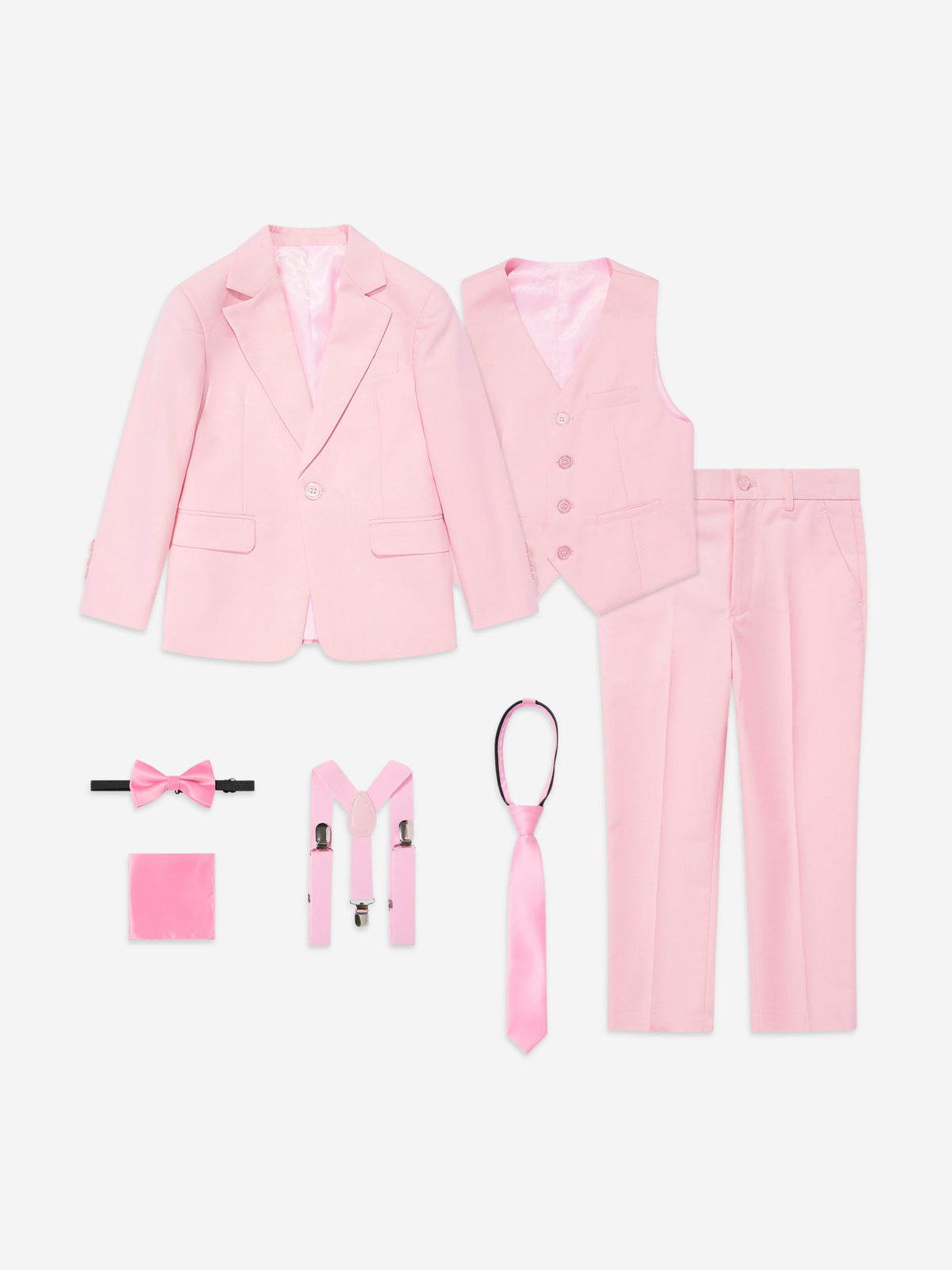 SUITLAB London Boys 7 Piece Suit Set in Pink