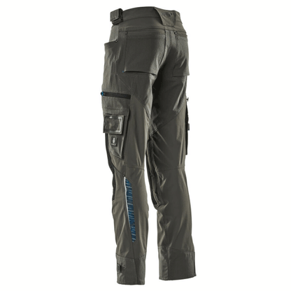Mascot Adanced 17079 Water-Repellent Stretch Kneepad Work Trouser Grey Dark Anthracite / 27" Waist, 32" Leg