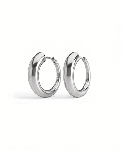 Nia Large Hoops | Sterling Silver