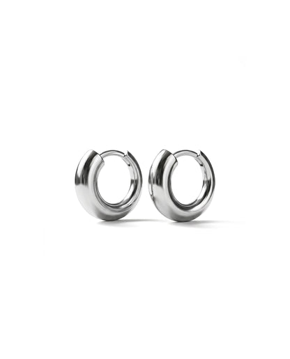 Nia Small Chunky Hoops | Sterling Silver
