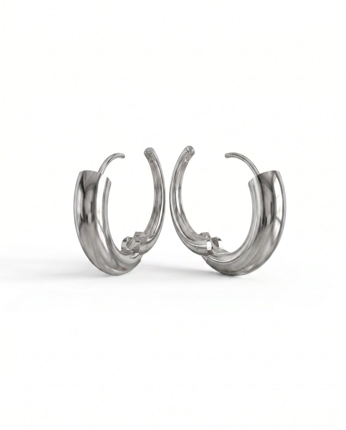 Nia Large Hoops | Sterling Silver