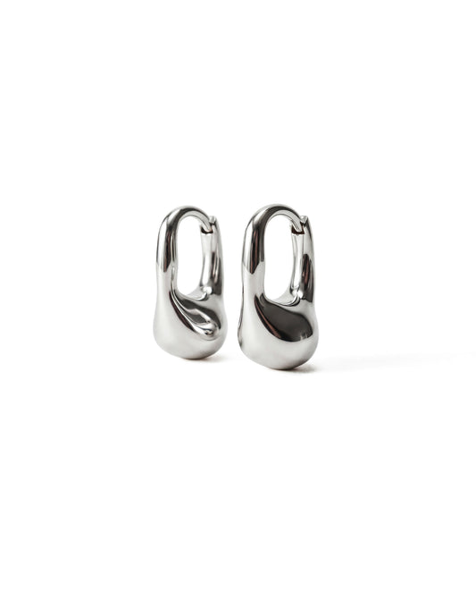Pea Hoops | Sterling Silver