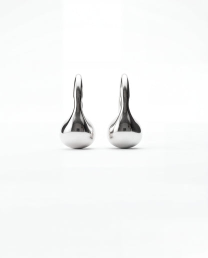 Pea Hoops | Sterling Silver