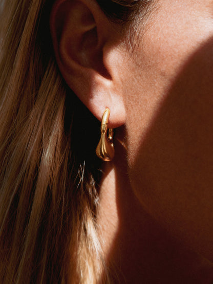 Pea Hoops | Gold Vermeil