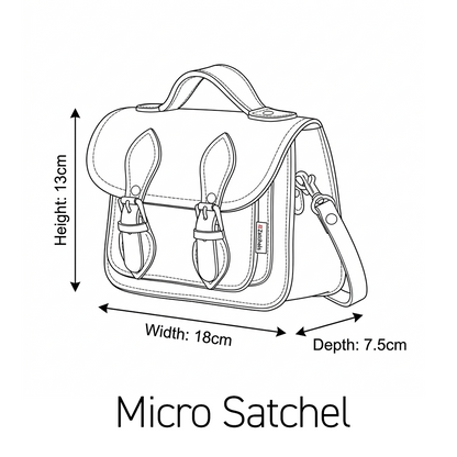Handmade Leather Micro Satchel - Oxblood
