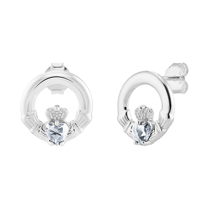 April Birthstone Claddagh Jewellery Set