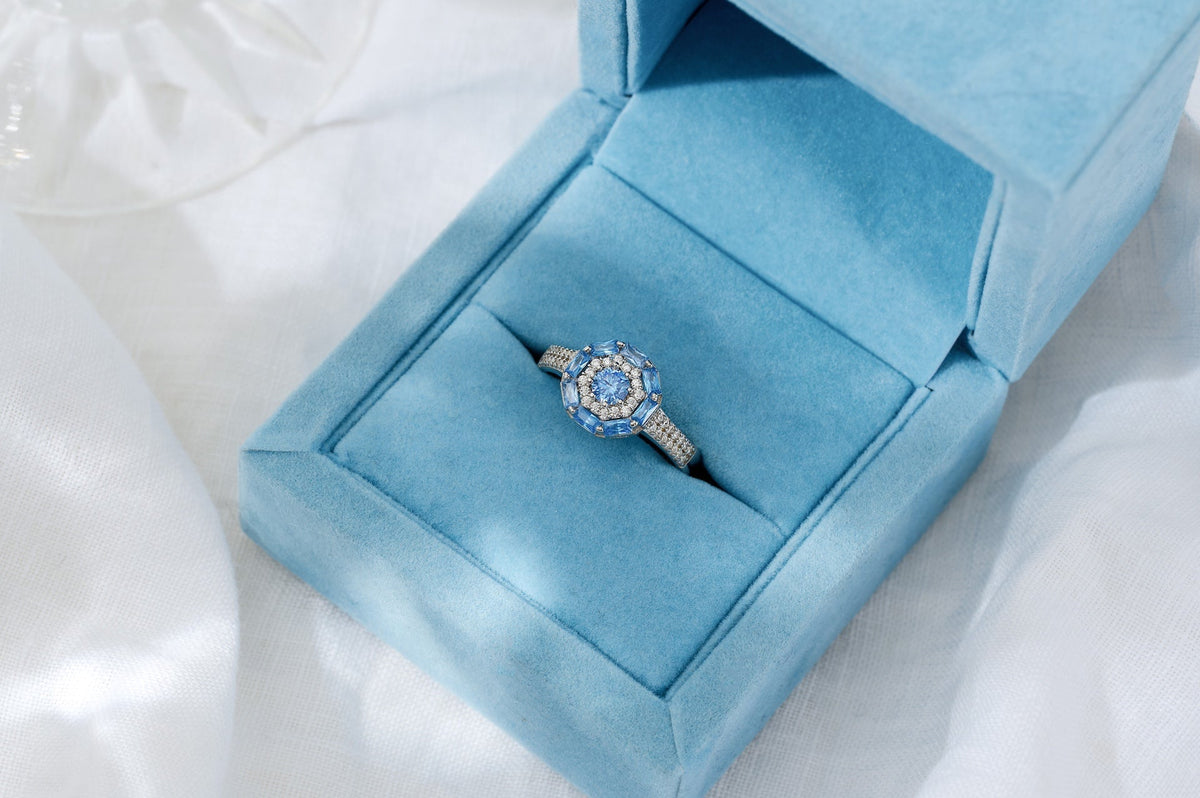 Something Blue Ring: Silver