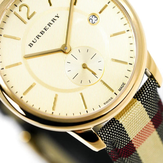 Burberry BU10001 The City Men's Gold & House Check Watch