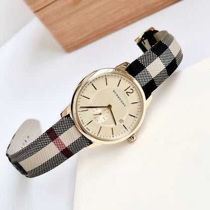 Burberry BU10001 The City Men's Gold & House Check Watch