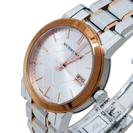 Burberry BU9105 The City Women's Silver & Rose Gold Watch