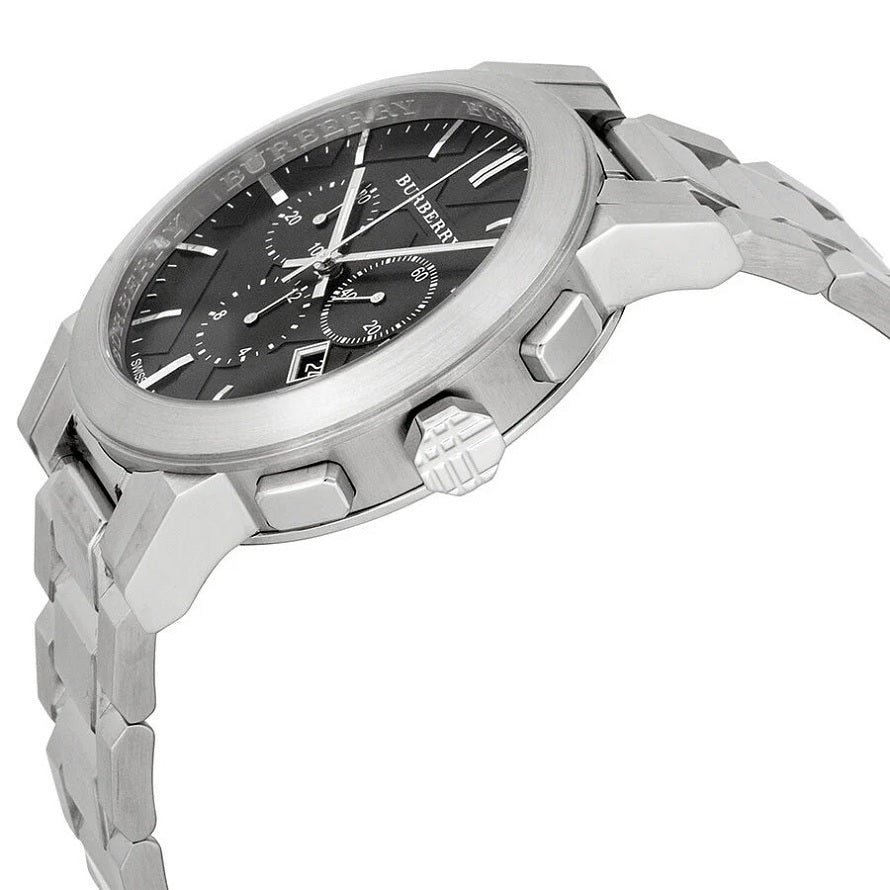 Burberry BU9351 The City Men's Silver & Black Chronograph Watch
