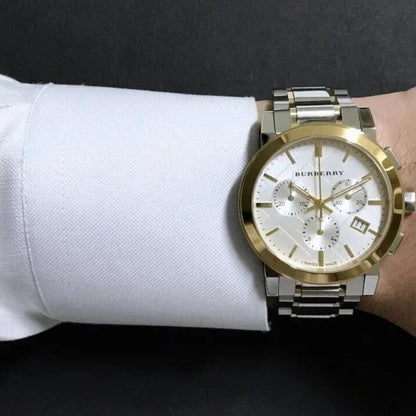 Burberry BU9751 The City Unisex Two-Tone Chronograph Watch