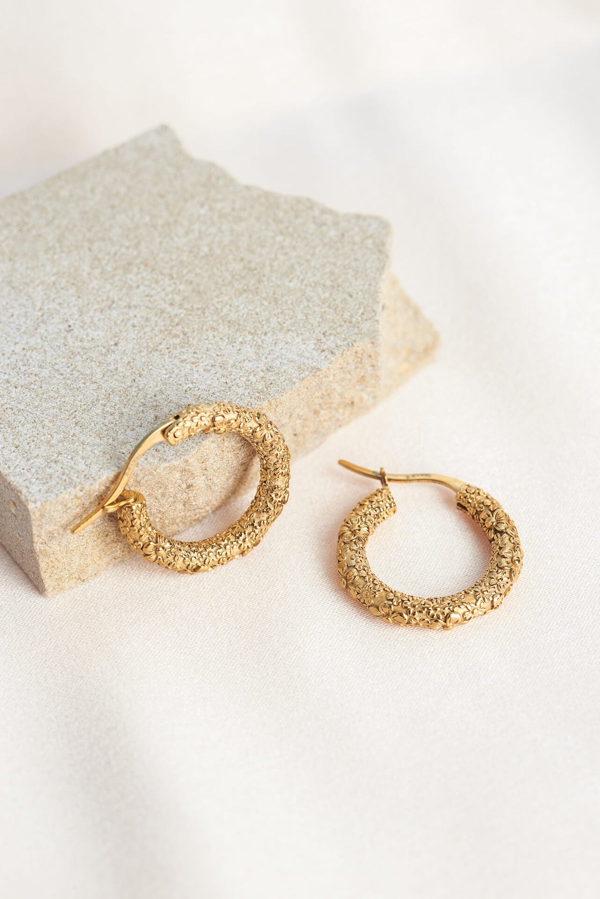 Molten Meadow Gold Hoops