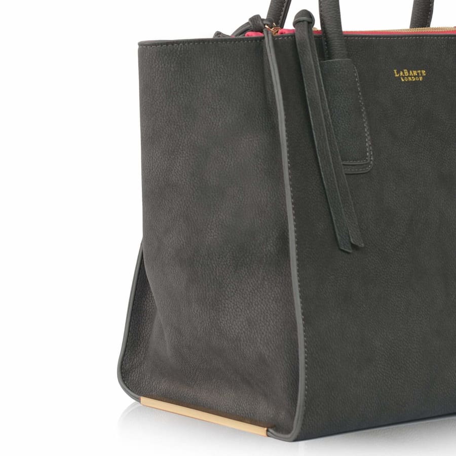 Demi Grey Vegan Winged Tote Bag
