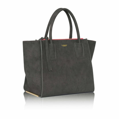 Demi Grey Vegan Winged Tote Bag
