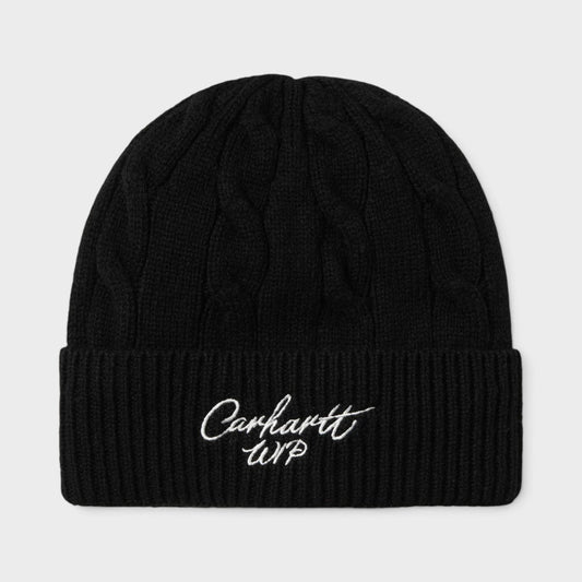 WIP Logo Signature Cable Knitted Beanie