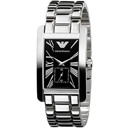 Emporio Armani AR0156 Classic Men's Rectangular Silver Watch